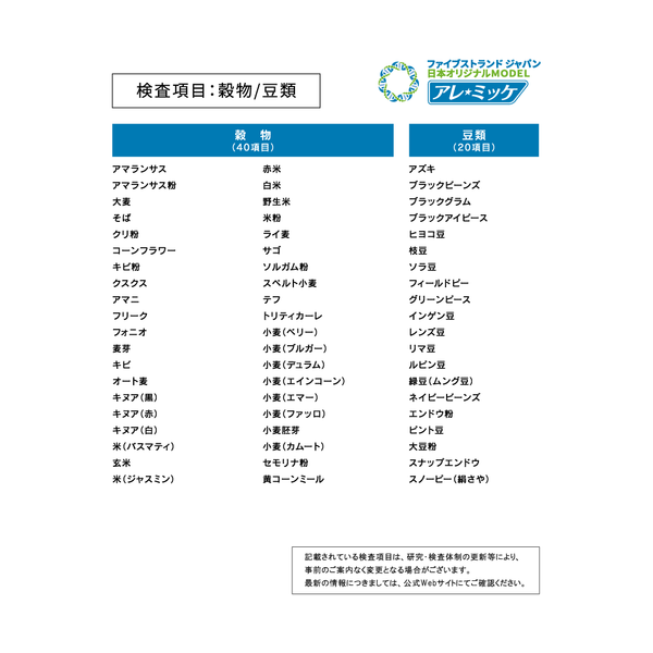 【人用】アレミッケ / 不耐性検査850項目＋
