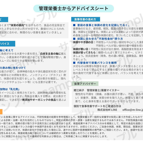 【人用】アレミッケ / 不耐性検査850項目＋